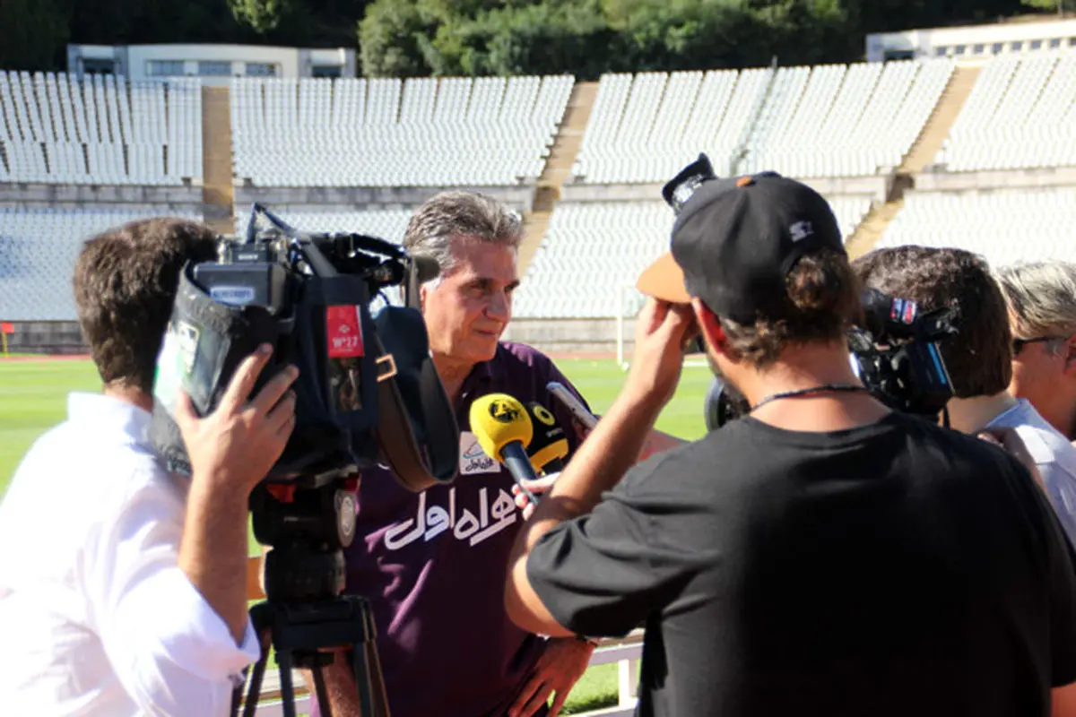 تمرینات تیم ملی فوتبال در روزشگاه ملی "ژامور" پیگیری شد