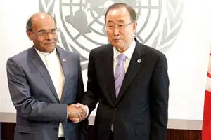 بان‌کی‌مون با رئیس‌جمهور تونس دیدار و گفتگو کرد