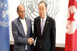 بان‌کی‌مون با رئیس‌جمهور تونس دیدار و گفتگو کرد