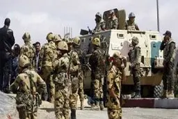 ریزش تونل در صحرای سینا به کشته شدن دو سرباز مصری انجامید