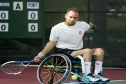 مسابقه تنیس با ویلچر نماینده ایران به دلیل بارش باران به تعویق افتاد