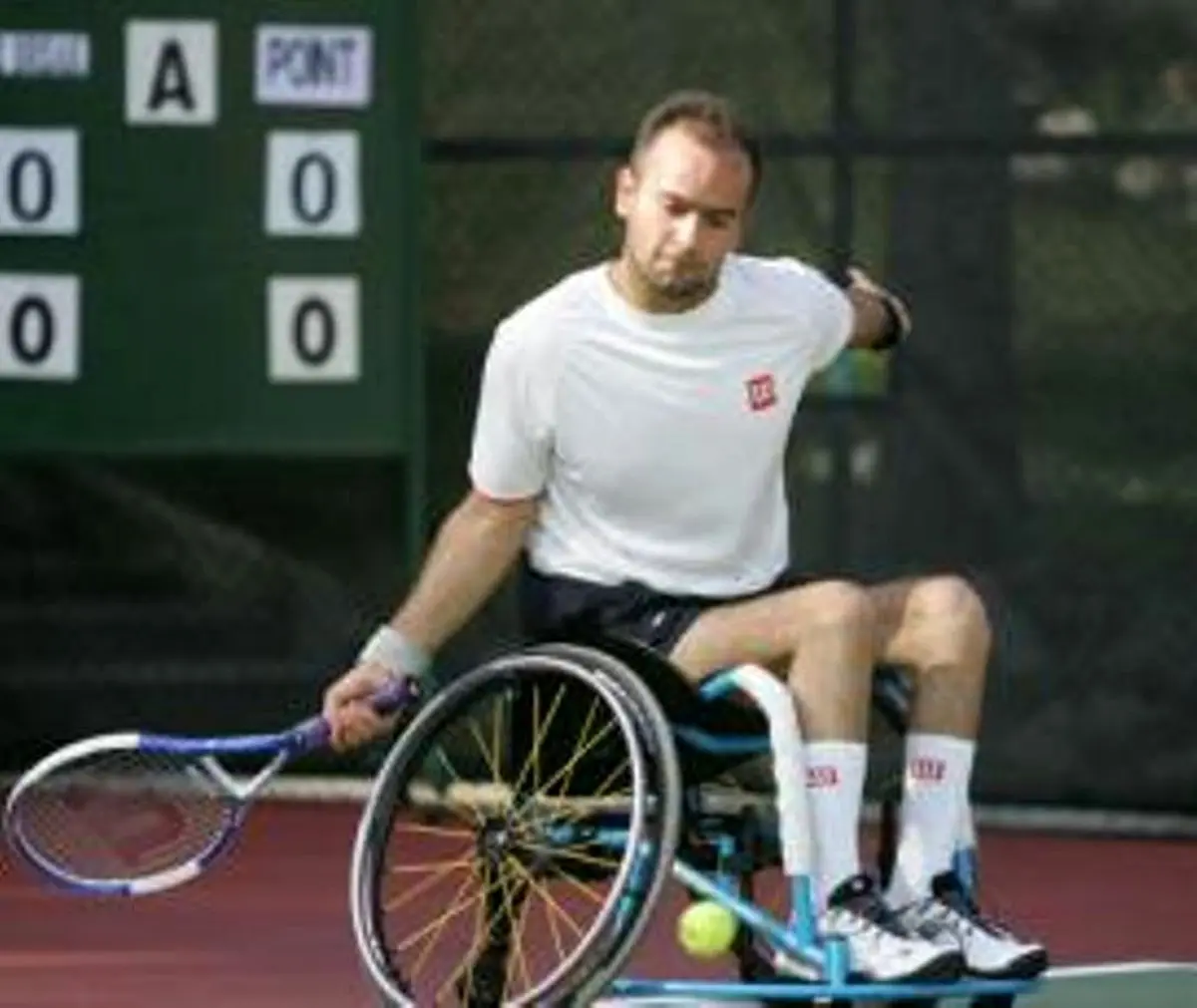 مسابقه تنیس با ویلچر نماینده ایران به دلیل بارش باران به تعویق افتاد