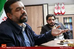 گزارش تصویری:: حضور حاج محمود کریمی و سیدمجید بنی‌فاطمه در خبرگزاری «نسیم»