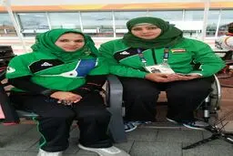 دو کماندار محجبه عراقی در مسابقات کامپوند تیراندازی باکمان بازی‌های پاراآسیایی شرکت کرده‌اند