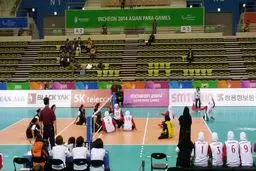 تیم والیبال نشسته بانوان ایران مقابل سریلانکا به پیروزی رسید