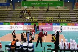 تیم والیبال نشسته بانوان ایران  نقره گرفت