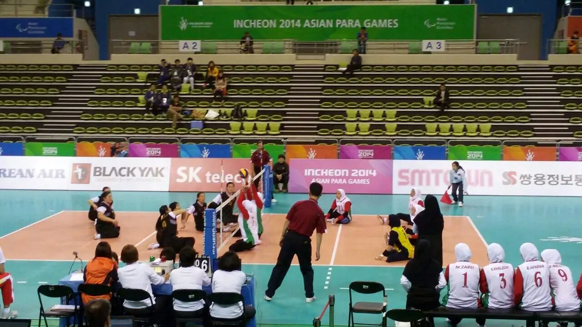 تیم والیبال نشسته بانوان ایران  نقره گرفت