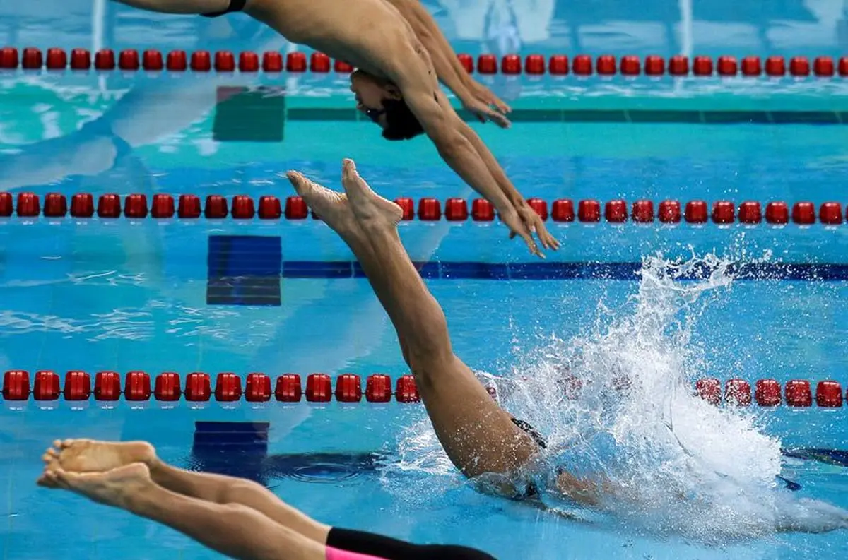 تیم شنای ۴ در۱۰۰ متر ایران به دلیل خطا حذف شد