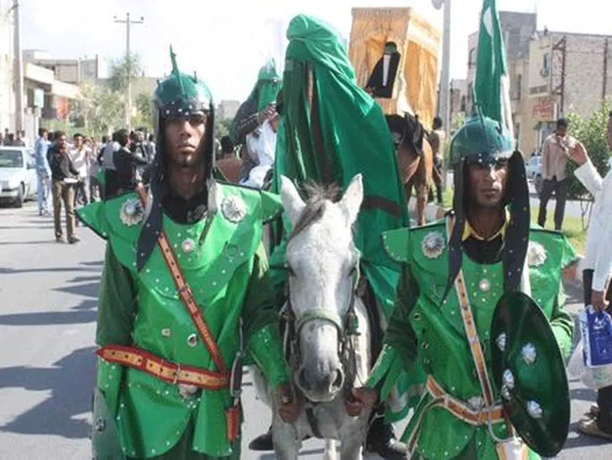 ورود نمادین اهل بیت امام حسین(ع) به کربلا در شیراز به نمایش گذاشته شد