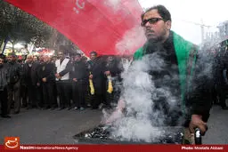 گزارش تصویری:: حرکت کاروان‌های عزاداری در مشهد مقدس