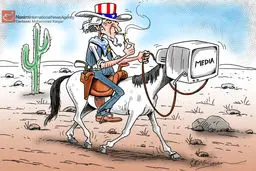 کاریکاتور:: آزادی رسانه‌‌ها در غرب