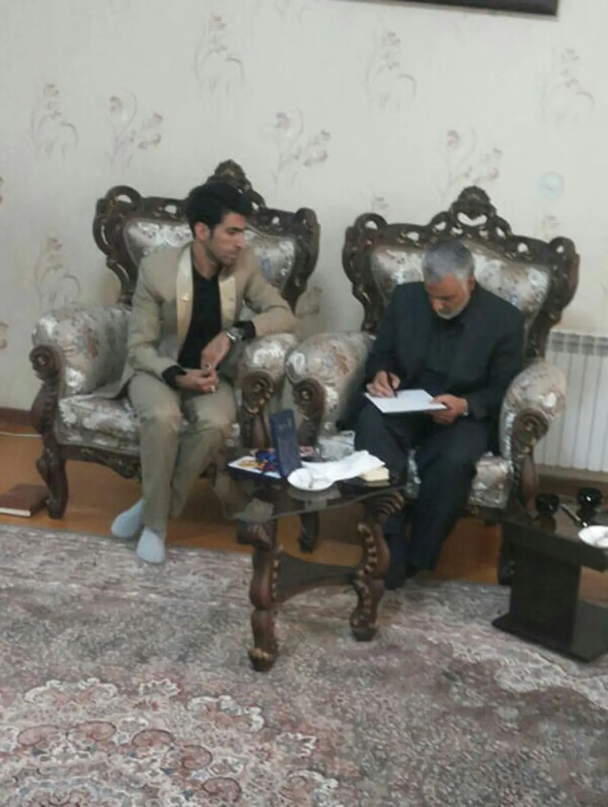 سردار قاسم سلیمانی از پیمان نصیری قدردانی کرد