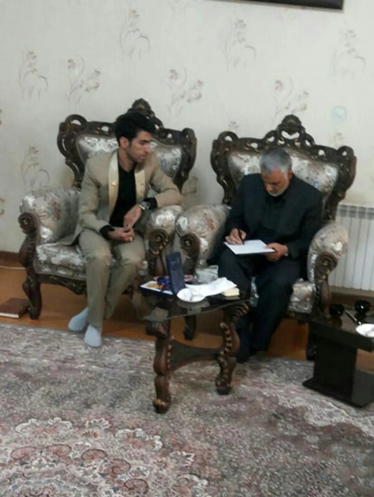 سردار قاسم سلیمانی از پیمان نصیری قدردانی کرد