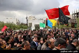 تجمع هیئت‌های عزاداری در بوستان آب و آتش