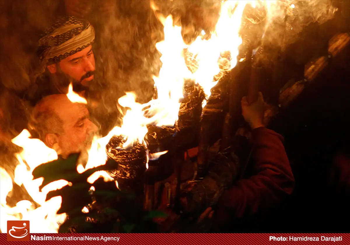 گزارش تصویری:: آیین مشعل‌‌گردانی در محله دولت‌‌آباد تهران