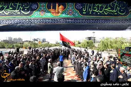 تجمع هیئت‌های عزاداری در بوستان آب و آتش