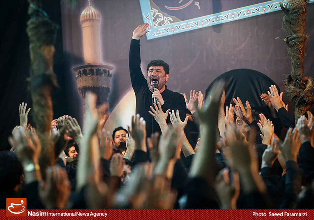 گزارش تصویری:: شب نهم محرم در حسینیه شهدای بسیج