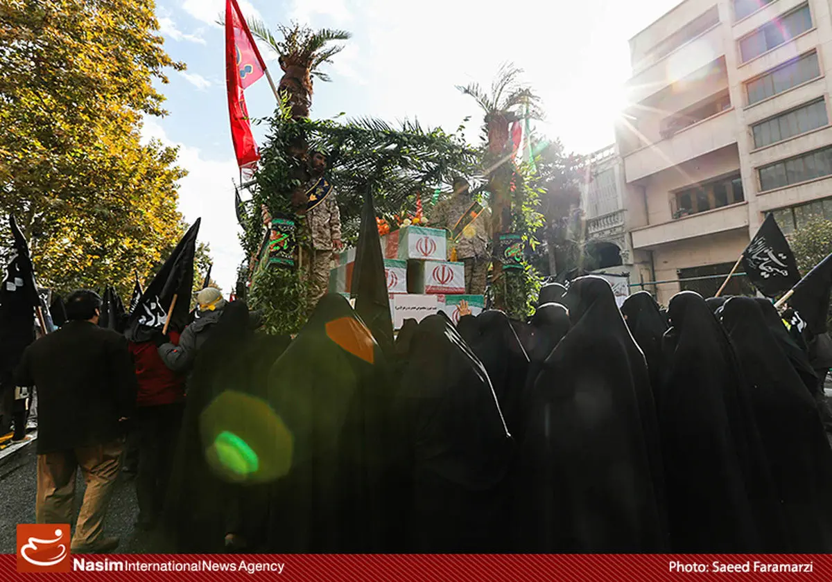 گزارش تصویری:: تشییع پیکر شهدای گمنام در تهران