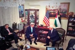 وزیر خارجه آمریکا با رئیس تشکیلات خودگردان فلسطین دیدار کرد