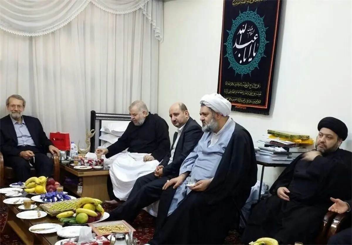 دکتر لاریجانی از حجت‌الاسلام شهرستانی عیادت کرد