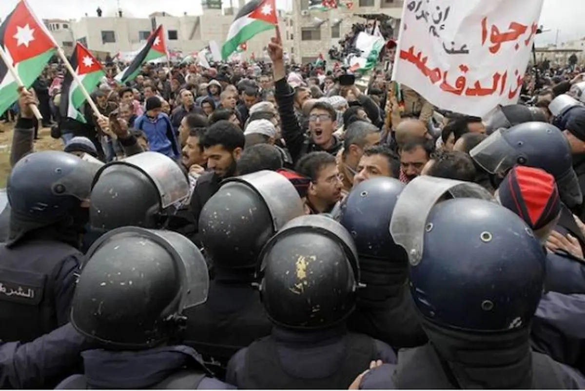 هزاران نفر از مردم اردن در حمایت از فلسطینیان تظاهرات کردند