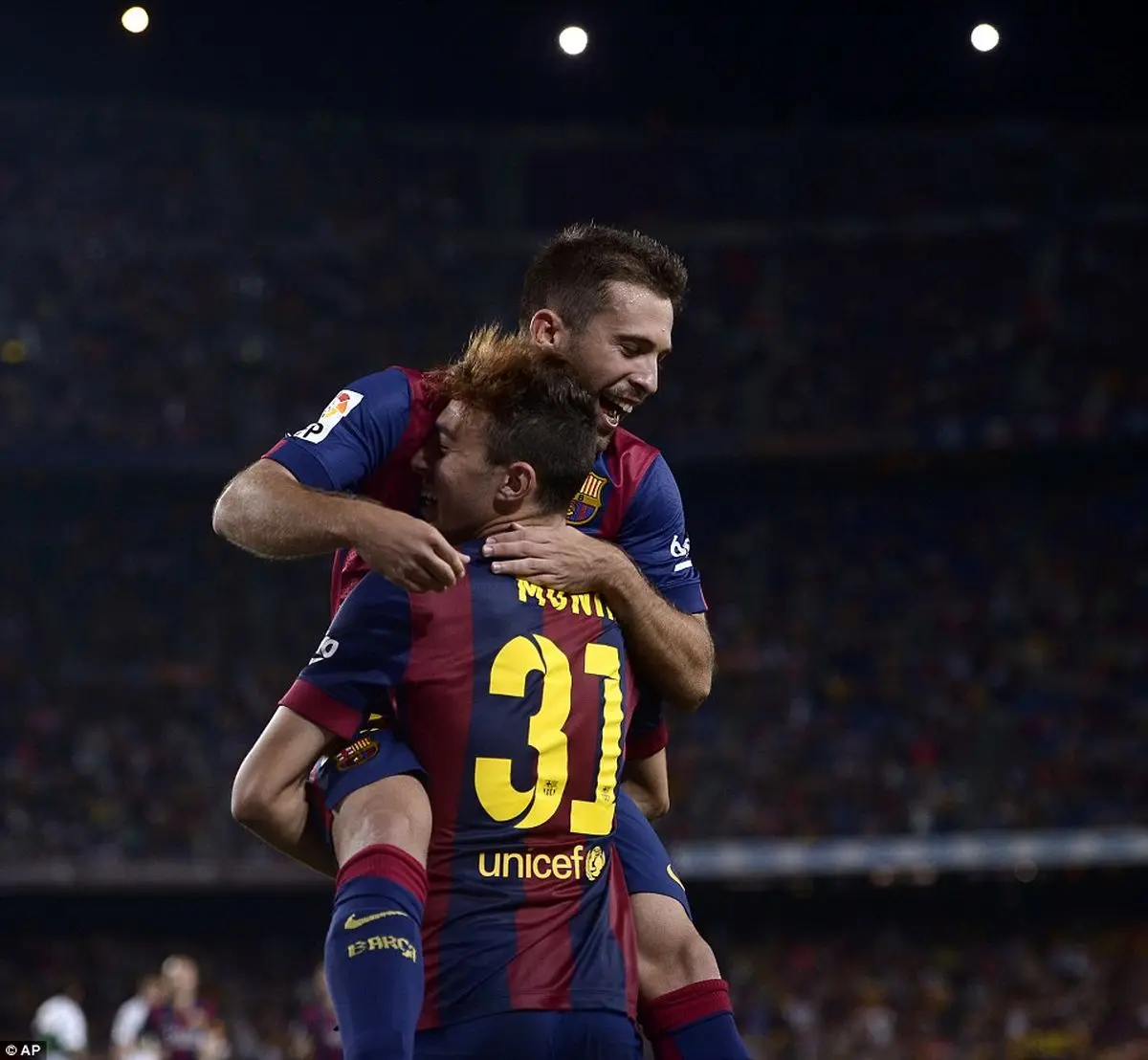 بارسلونا در زمین آلمریا به برتری دست یافت