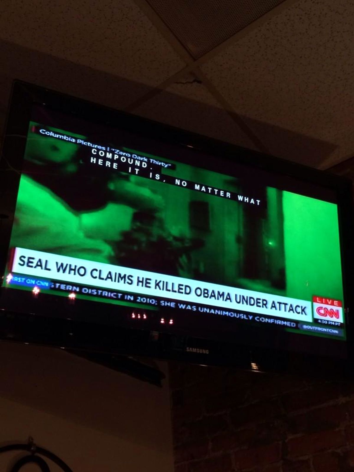 زیرنویس شبکه تلویزیونی "سی‌ان‌ان": سربازی که ادعا می‌کند "اوباما" را کشته است