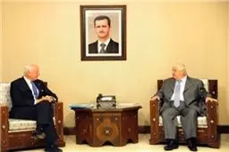 نماینده سازمان ملل در امور سوریه با وزیر خارجه سوریه دیدار کرد