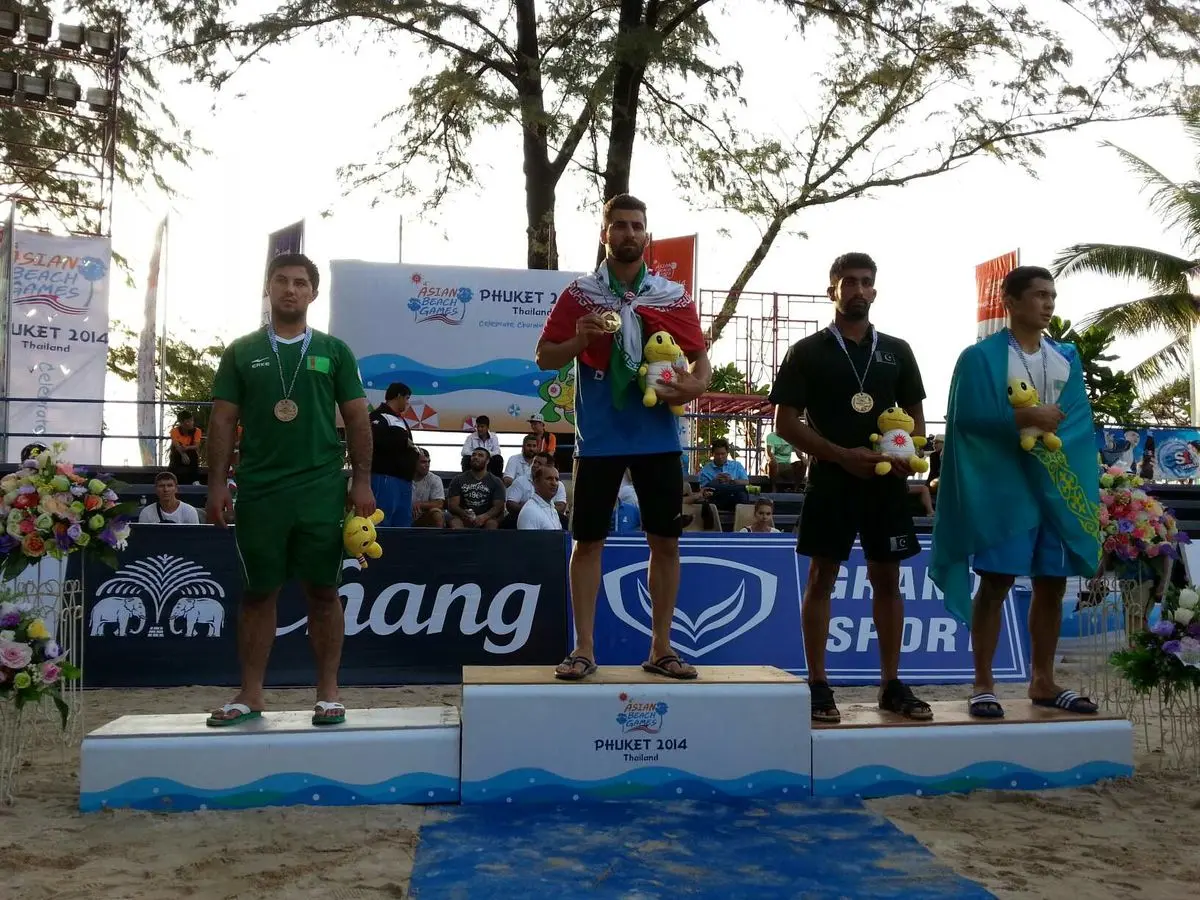 دومین طلای کشتی و سومین طلای ایران در بازی‌‌های ساحلی آسیا ثبت شد