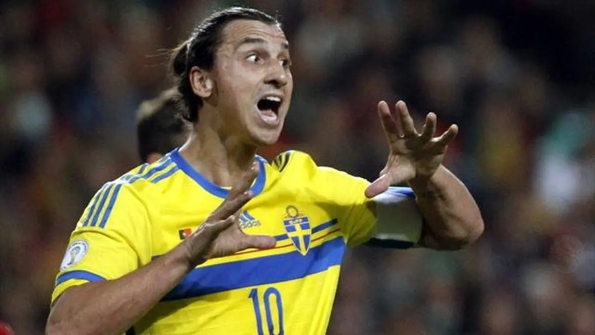 "زلاتان ابراهیموویچ" دیدار مقابل فرانسه را از دست داد