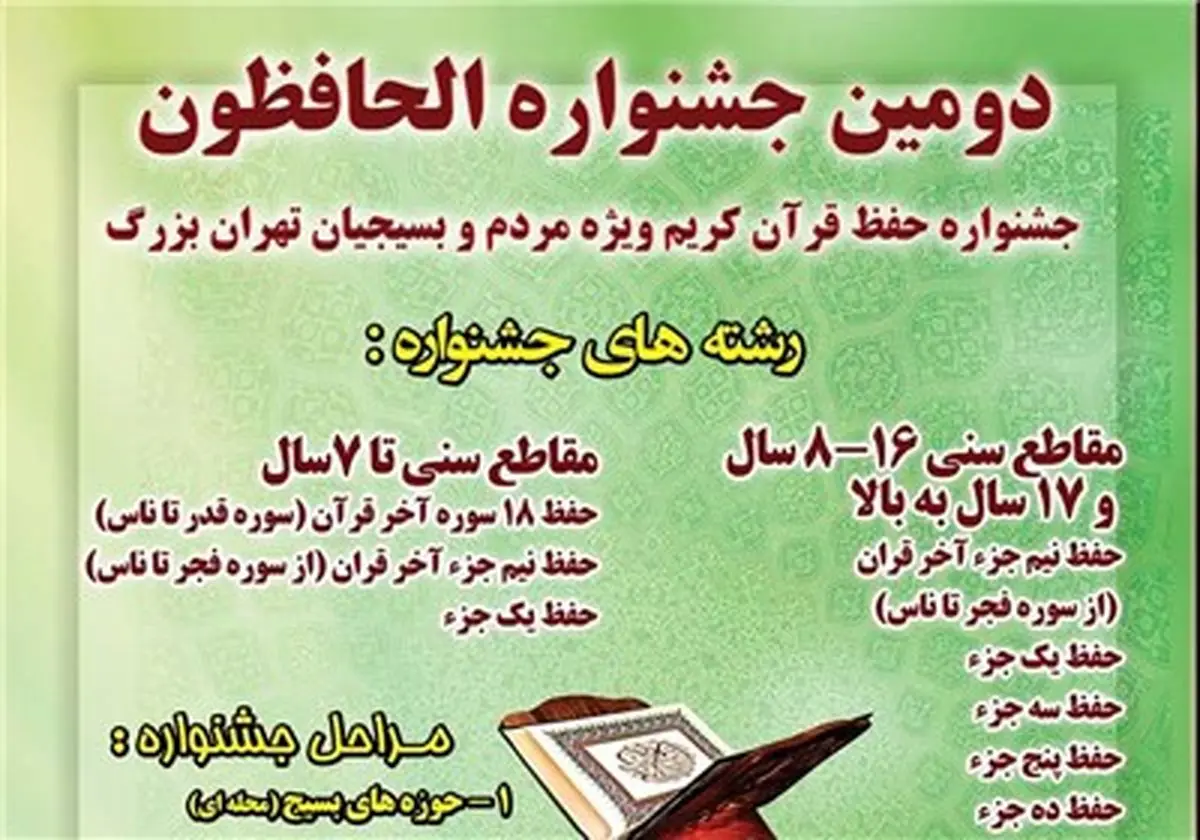 زمان‌بندی مرحله پایانی دومین جشنواره تخصصی الحافظون اعلام شد