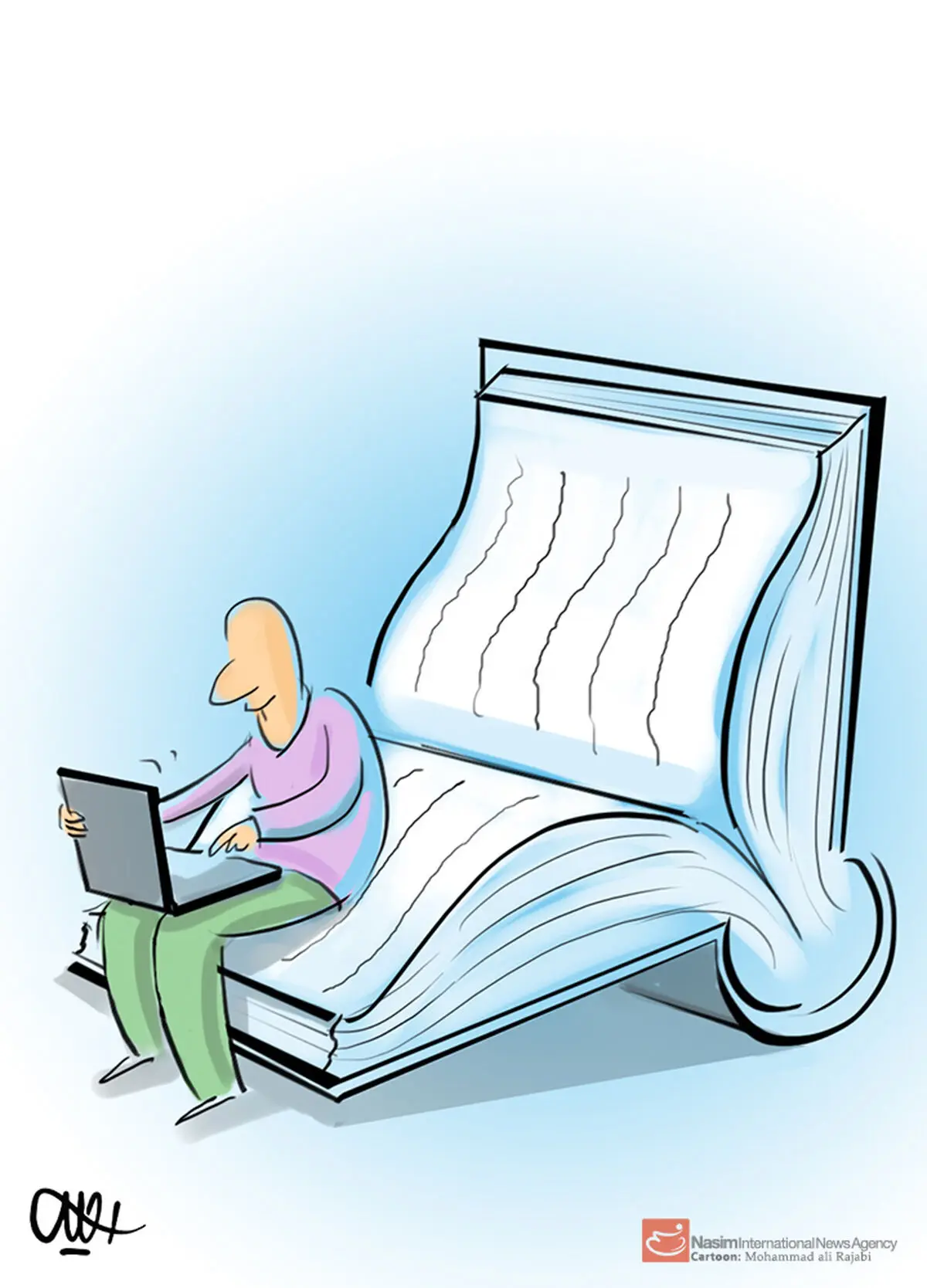 کارتون:: غفلت از کتاب