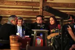 وزیر ارشاد هم به پشت صحنه فیلم سینمایی رفت