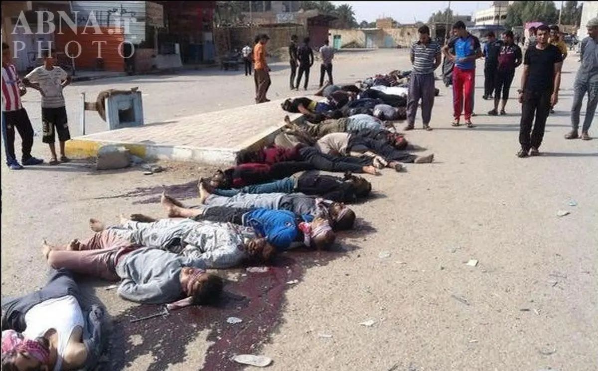 داعش ۲۵ عراقی عشیره "البونمر" در شرق الرمادی را اعدام کرد