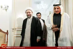 گزارش تصویری:: دیدار رئیس دستگاه قضایی قطر با رئیس قوه قضاییه