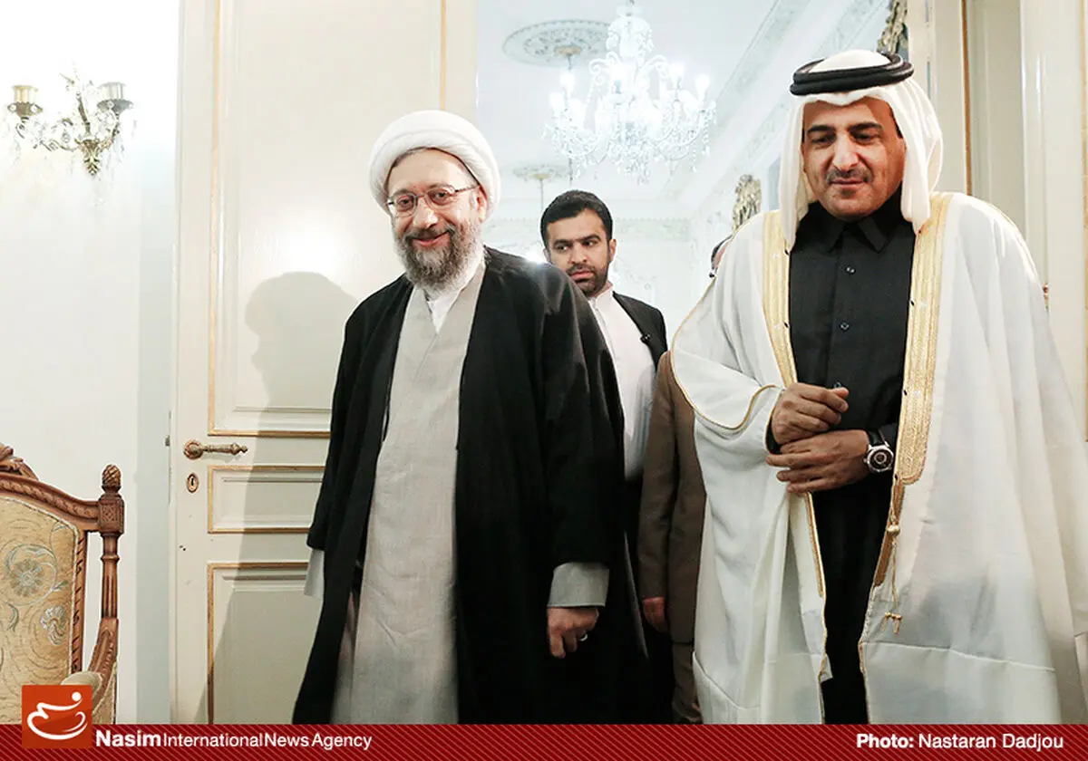 گزارش تصویری:: دیدار رئیس دستگاه قضایی قطر با رئیس قوه قضاییه