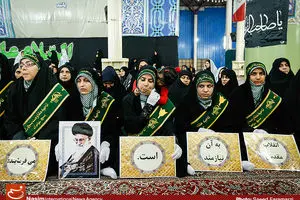 عکس خبری:: تجدید میثاق بسیجیان با آرمان‌های امام خمینی(ره)