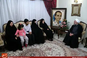 عکس خبری:: دیدار رئیس‌جمهور با خانواده شهیدان پاسدار و شهریاری
