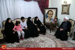 عکس خبری:: دیدار رئیس‌جمهور با خانواده شهیدان پاسدار و شهریاری