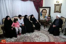 عکس خبری:: دیدار رئیس‌جمهور با خانواده شهیدان پاسدار و شهریاری