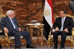 رئیس‌جمهور مصر با رئیس تشکیلات خودگردان فلسطین در قاهره دیدار کرد