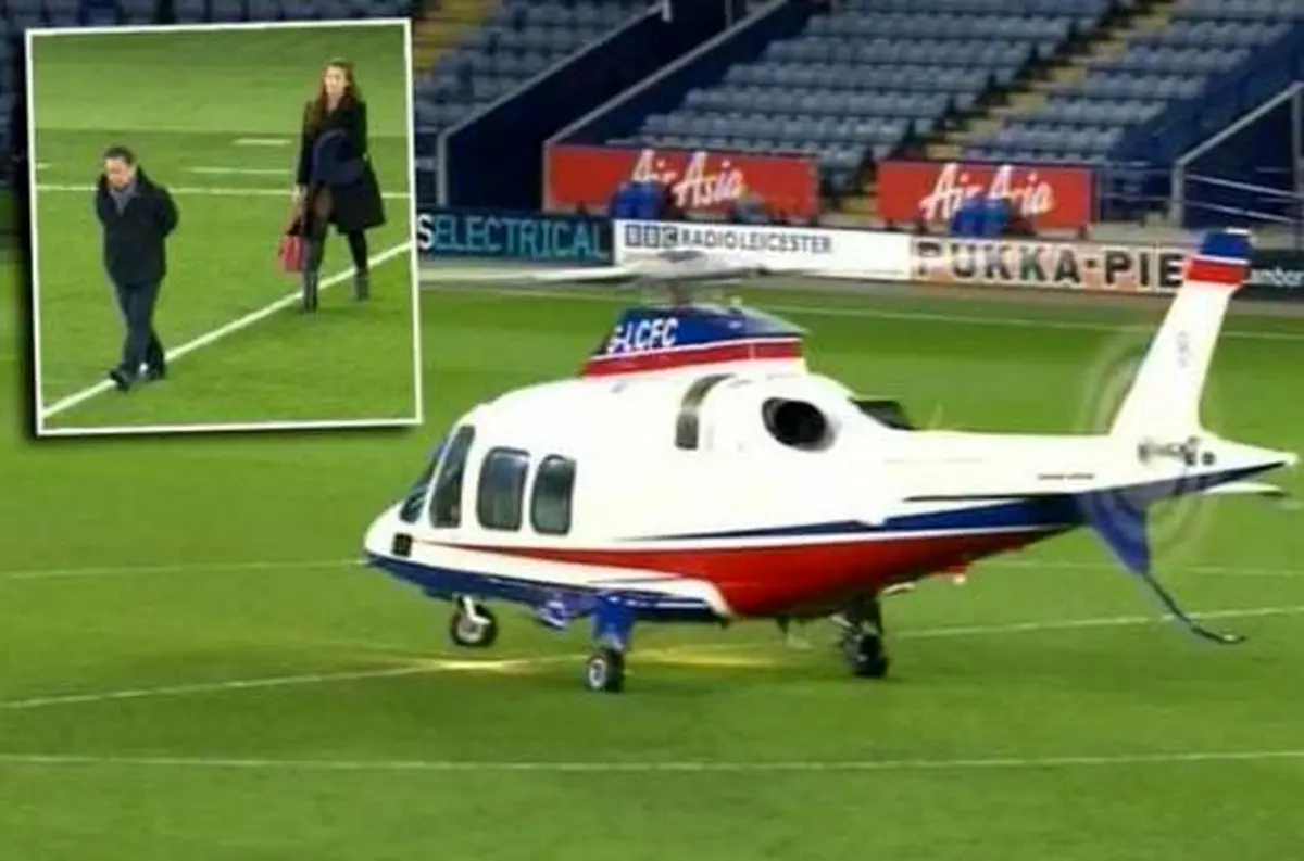 عکس خبری:: مالک باشگاه "لسترسیتی" با هلیکوپتر ورزشگاه را ترک کرد