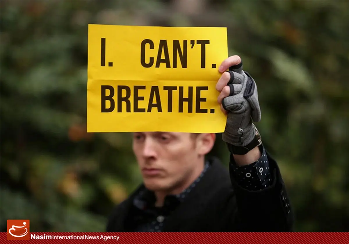 گزارش تصویری:: تظاهرات ضد نژادپرستی مردم آمریکا با عنوان 'نمی‌توانم نفس بکشم'