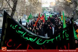 گزارش تصویری:: دسته عزاداری دانشجویان در اربعین حسینی(ع)