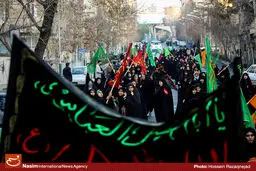 گزارش تصویری:: دسته عزاداری دانشجویان در اربعین حسینی(ع)