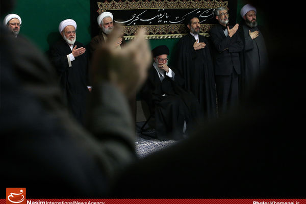 گزارش تصویری:: عزاداری اربعین حسینی(ع) با حضور رهبر معظم انقلاب