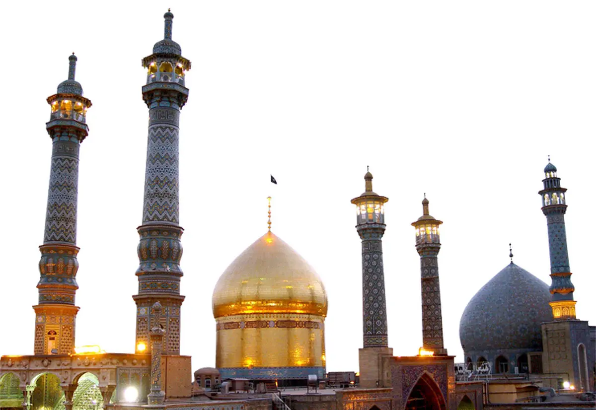 پرچم گنبد حرم حضرت معصومه(س) به عتبات حضرت زینب(س) و حضرت رقیه(س) اهدا شد