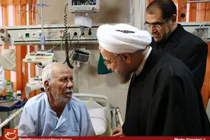 عکس خبری:: بازدید رئیس‌جمهور از بیمارستان بهارلو