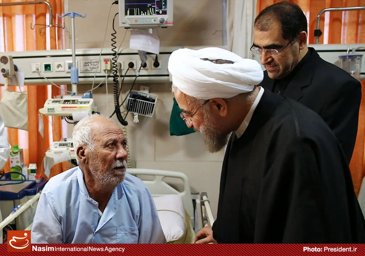 عکس خبری:: بازدید رئیس‌جمهور از بیمارستان بهارلو