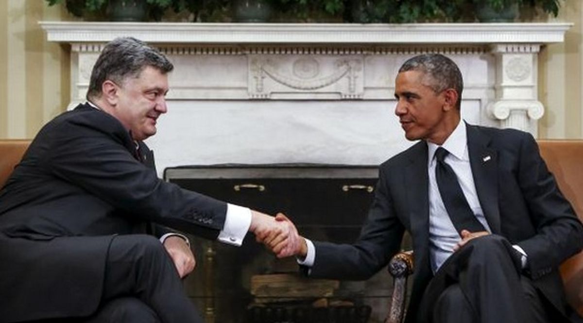 رئیس‌جمهور اوکراین از آمریکا به دلیل اعمال تحریم‌ها علیه "کریمه" تشکر کرد